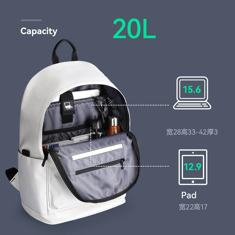 MARK RYDEN casual backpack for men and women, simple and fashionable computer backpack, splash proof backpack