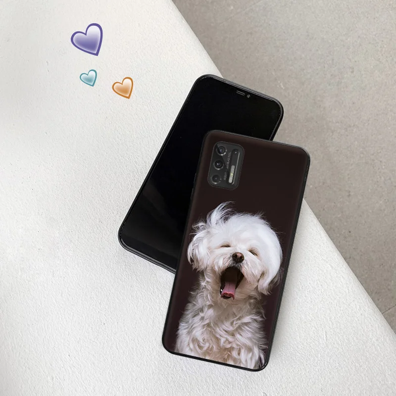 Silicone Soft Phone Case for Motorola G51 G9 G73 G30 G31 G50 G51 G60 G71 5G G22 G32 G52 G72 Yorkshire Terrier Dog Puppy Cover