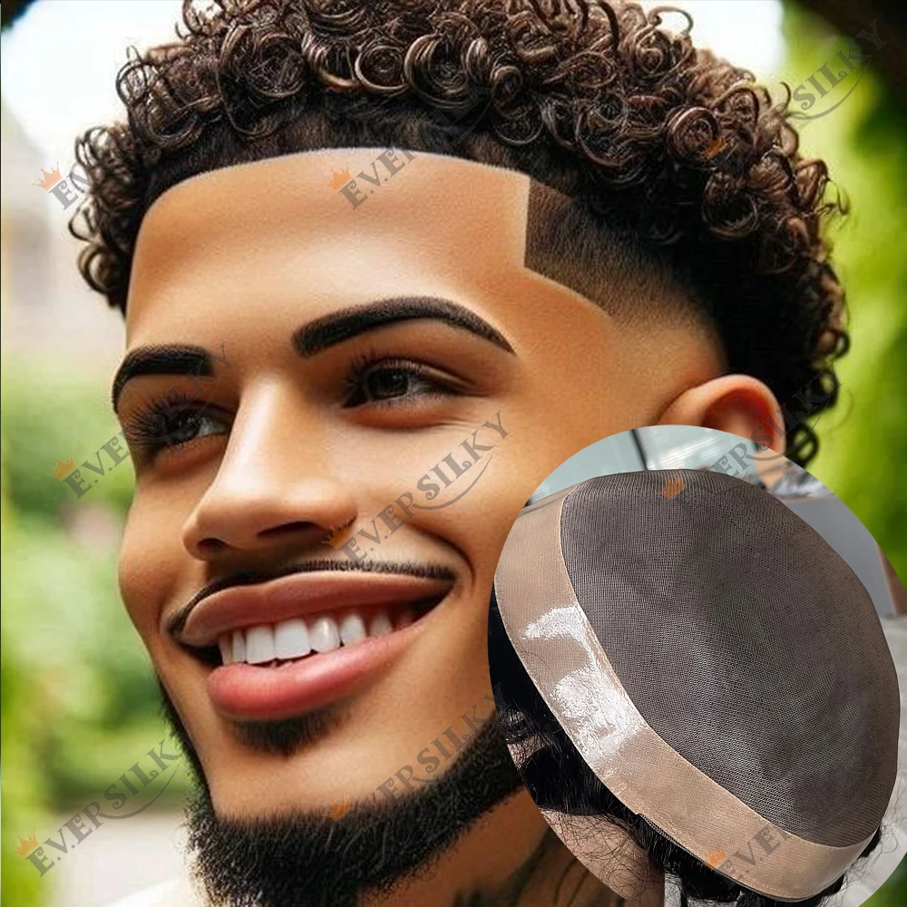 

10 мм афро-мужской парик, 100% система человеческих волос, 15 мм, блоки кудрявого плетения, тпоны, дышащие моно кружевные и NPU, капиллярный протез