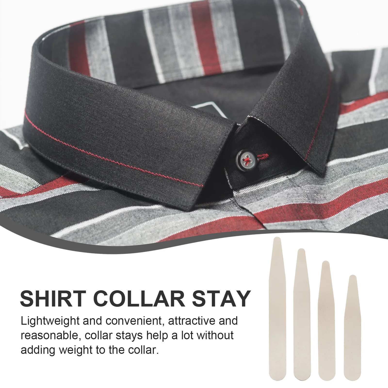 40 Uds. Soporte de cuello para hombres, cuello de camisa, remache de inserción, vestido moldeador de camisa, sin caída, accesorios de sujeción firme