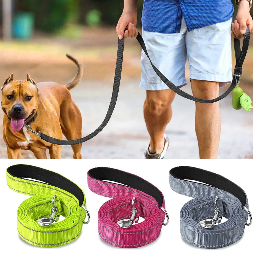 Guard Rope Pet Walking Training Leash Cats Dogs Harness Collar Lead Strap Night Reflection Dog Pet Towing Rope