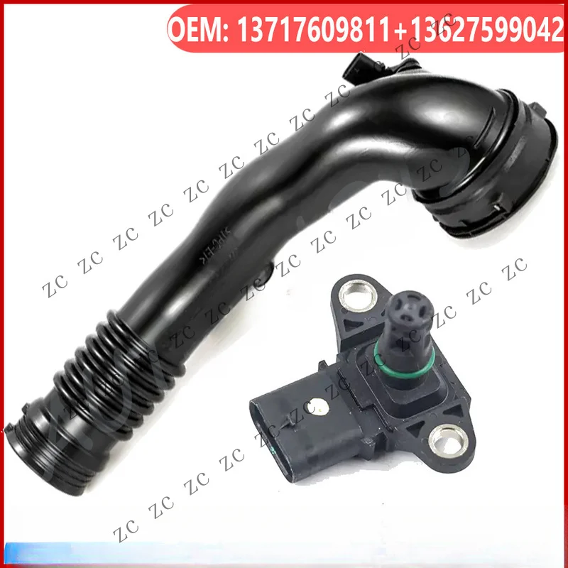 S+ Air Intake Hose Duct Assembly for BMW F02 F10 E71 535i 740i X5 X6 13717609811