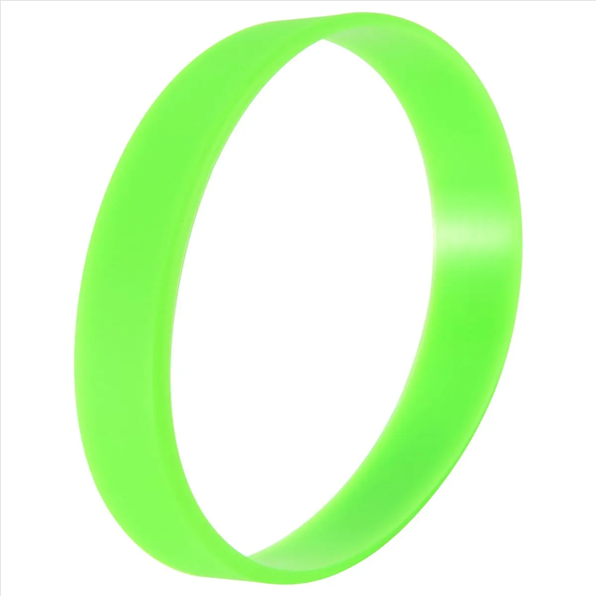 ABQR Fashion Silicone Rubber Elasticity Wristband Wrist Band Cuff Bracelet Bangle Green