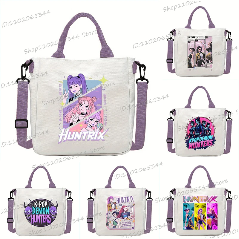 

KPop Demon Hunters Printed Women girl shoulder bag funny rumi sajaboys trend korean ulzzang Crossbody Bag Y2K messenger bag