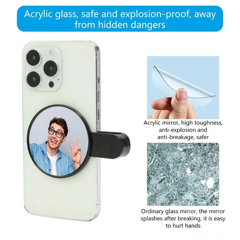 A2BE Reflection Clip Portable Camera Mirror Smartphone Camera Mirror