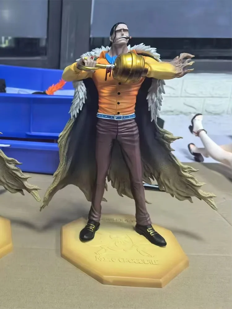 Figurine de Dessin Animé One Piece de 30cm, Modèle de Statue à Vêtements Jaunes et Noirs Mr 0, Collection de Beurres, Jouet de Décoration, Cadeau