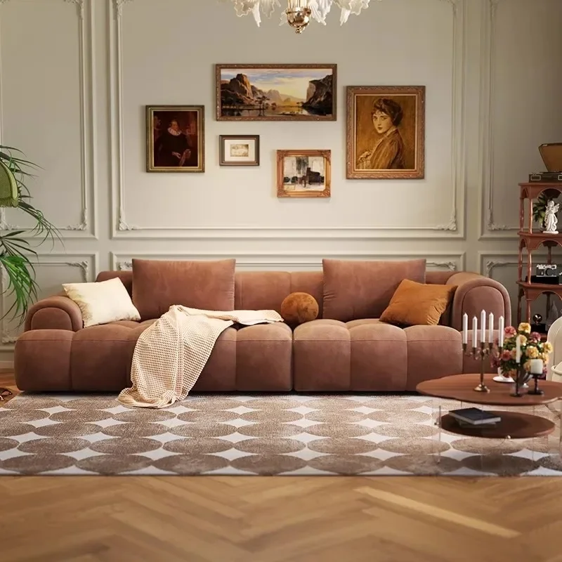 Modern Minimalist Luxury Sofa for Living Room - Relaxing Lounge Seating in Affordable Wood Design