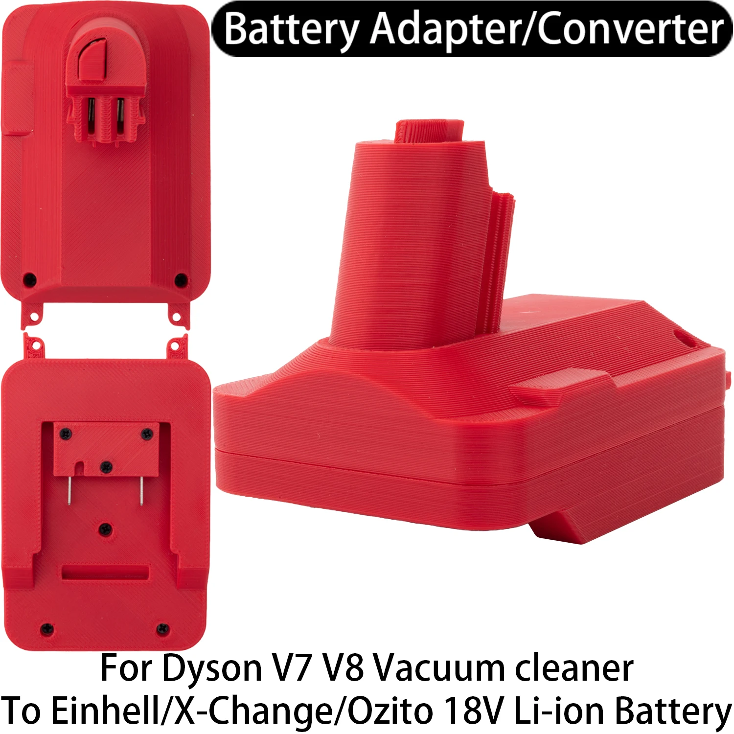 For Dyson V7 V8 Vacuum Cleaner Tool To Einhell X-Change/OZITO 18V Li-ion Battery Adapter Converter Tool Accessory PXBP-600