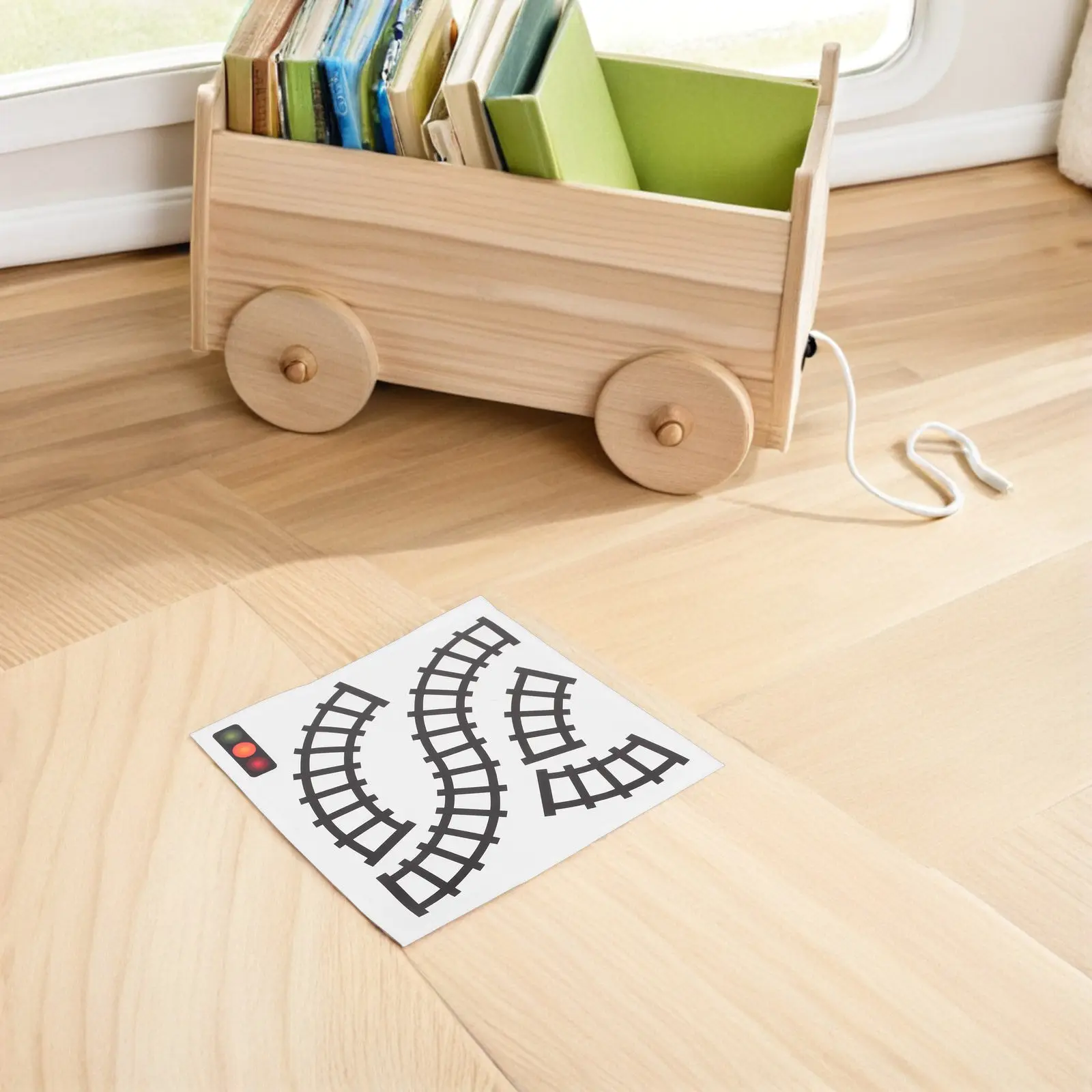 10Pcs Easy Remove Traffic Sign Stickers Kids DIY Train Track Wall Decals Road Signs Scene Decor Home School Kindergarten Fun
