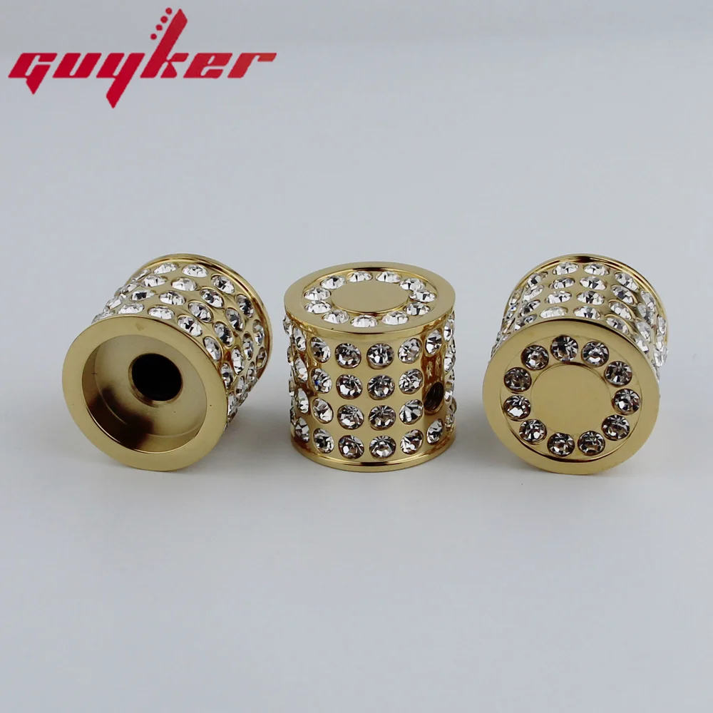 High Grade Copper GUYKER Electric Guitar Bass Knobs Broken Diamond Style Available In Four Colors