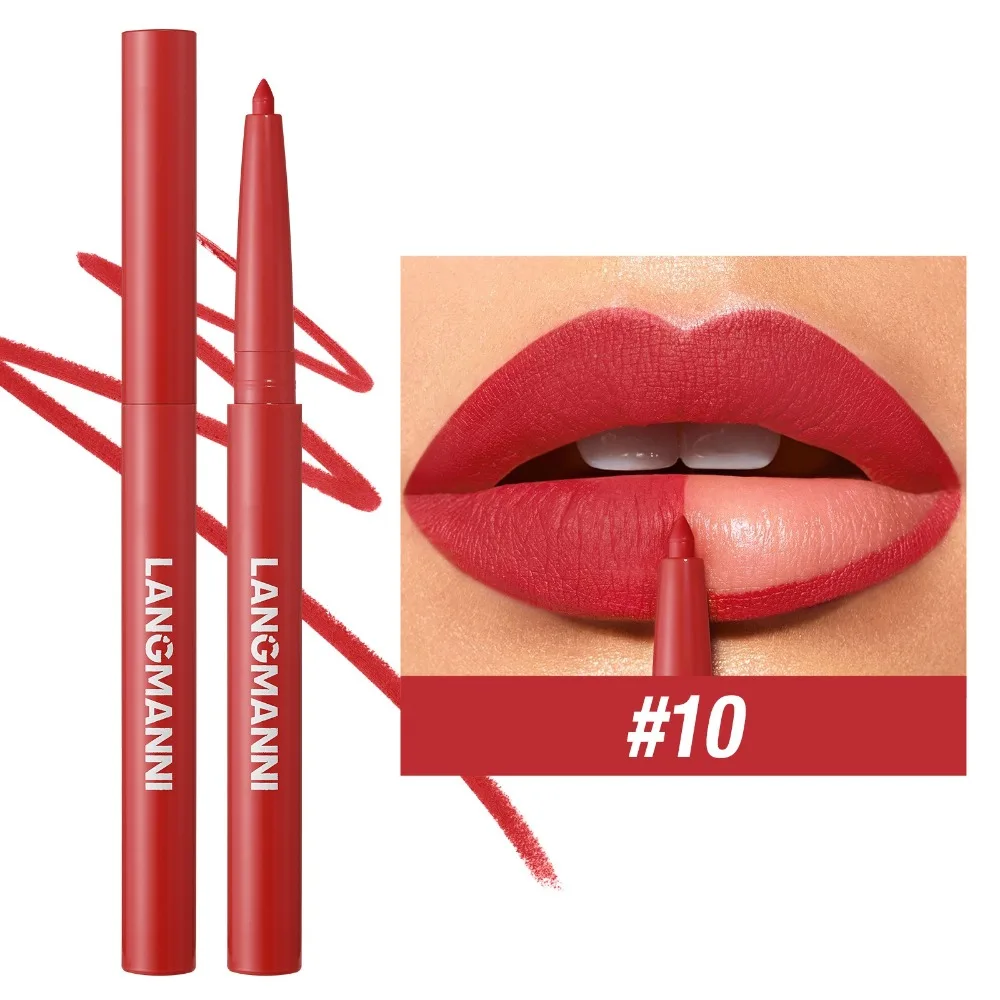 12 Colors Matte Lip Liner Pen Natural Contour Long Lasting Makeup Lipstick Pencil Lips Makeup Stain Cosmetics Sexy Velvet