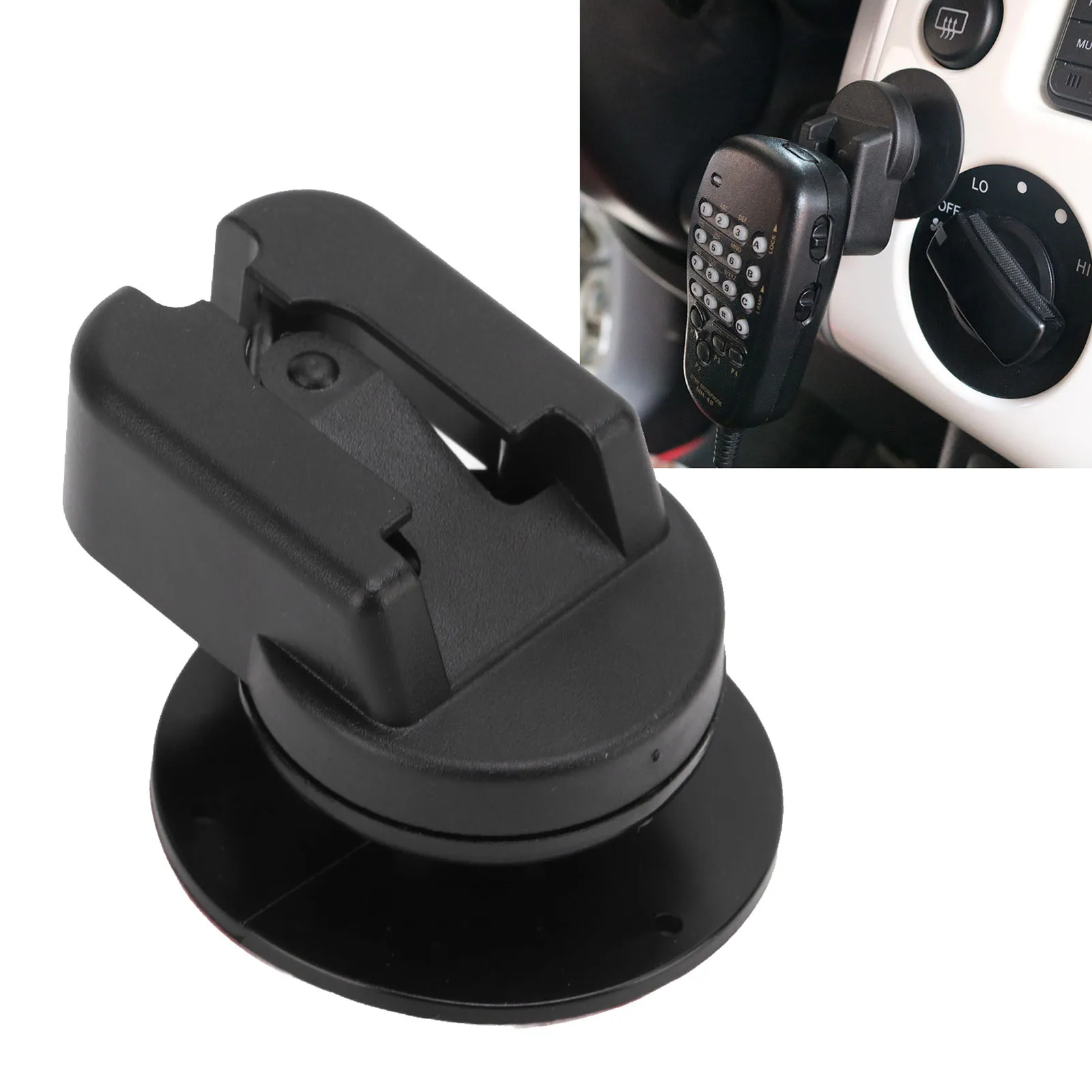 حامل ميكروفون راديو السيارة مشبك ميكروفون بديل لـ Yaesu FTM6000R 300DR 7900R 100DR D9000