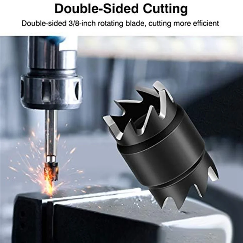 

AA50-Spot Weld Cutter Set Parts 3/8 HSS Spot Weld Cutter Remover Drill Bits Hex Sheet For Power Drill