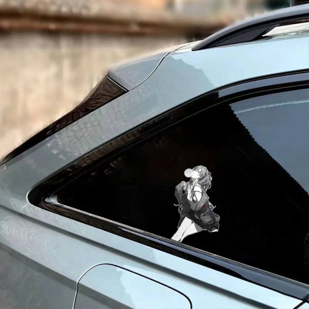 Neon Genesis Evangelion EVA Asuka Langley Soryu Anime Peripheral Car Stickers Cartoon Electric Motorcycle Computer Stickers