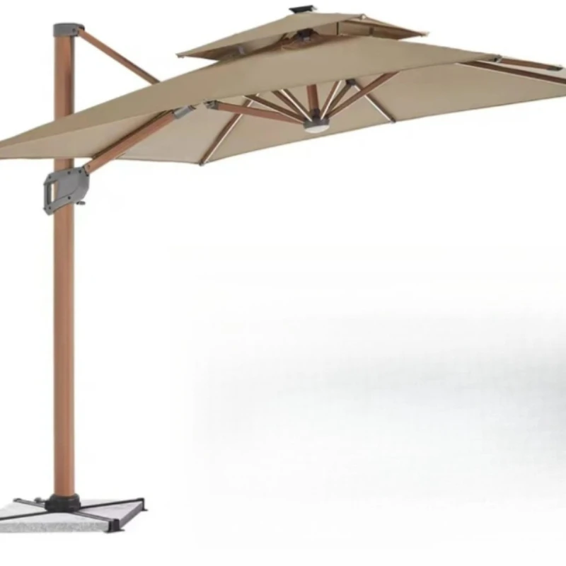 Sunshade color: 9924, wooden appearance bracket, 3m, excluding base.