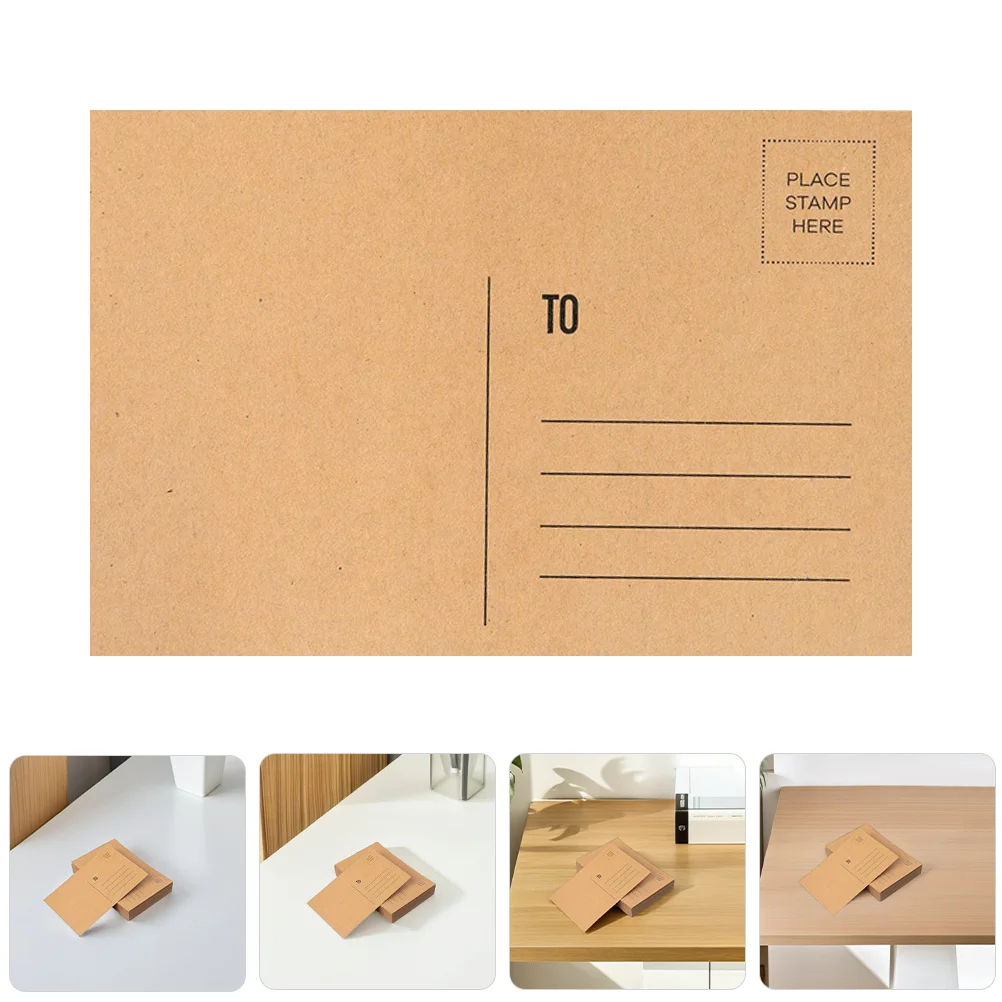 

50 Sheets Kraft Paper Blank Postcards Printable for Mailing Business Invitations Birthday Travel DIY Post Cards for Mailing