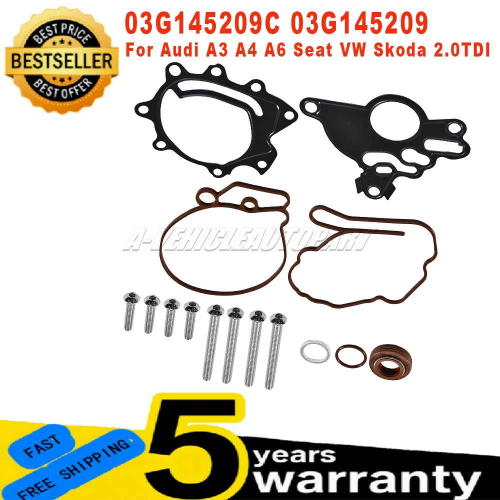 New 03G145209C 03G145209 For Audi A3 A4 A6 Seat Altea VW Golf Passat Skoda Engine Tandem Vacuum Pump Gasket Kits car accessories