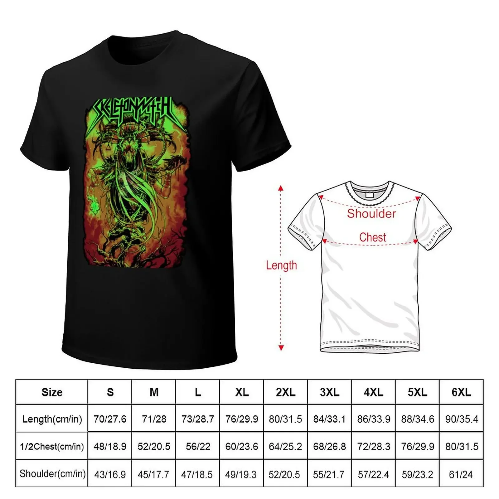 Skeletonwitch, Logo, Forever Abomination. T-shirt Aesthetic clothing plain mens t shirts