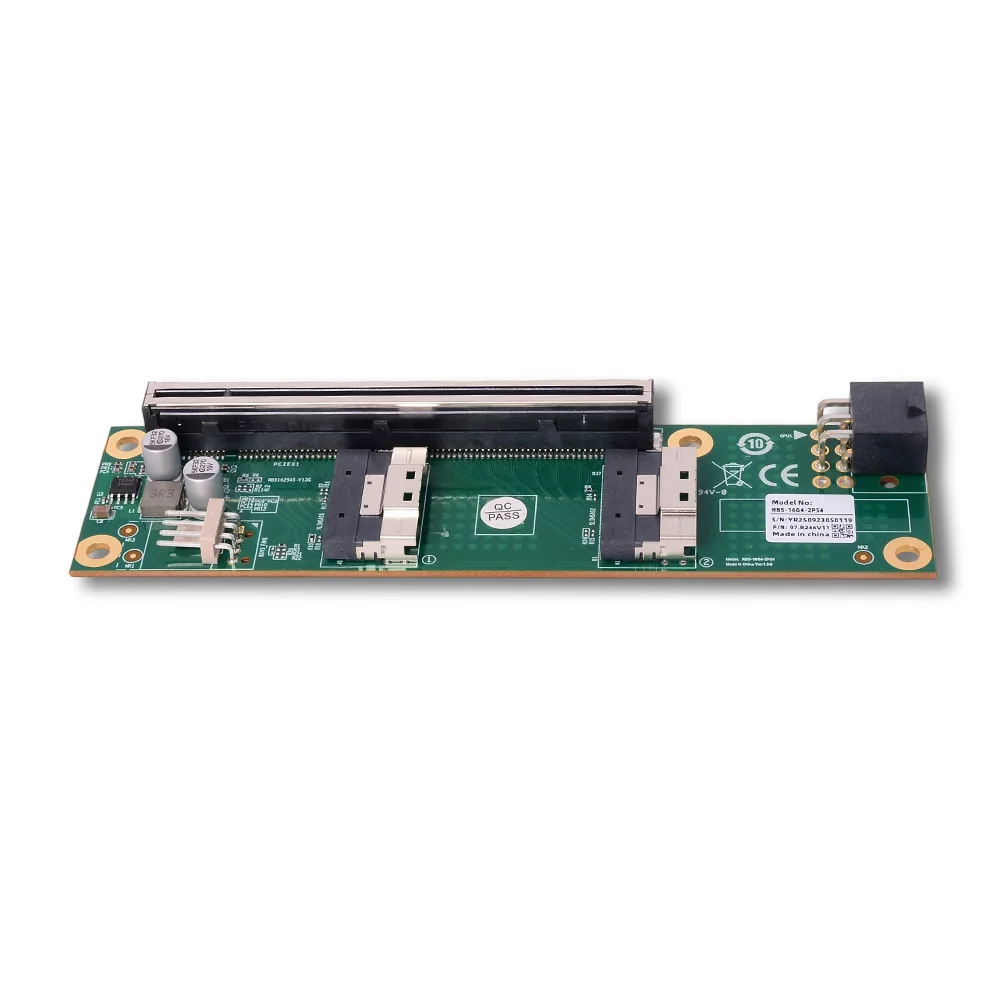 PCIe 4.0 5.0 16x To MCIO Split Riser Card SlimSAS SFF8654 Adapter Backplane Independent Graphics External Expansion X8/x16 Split