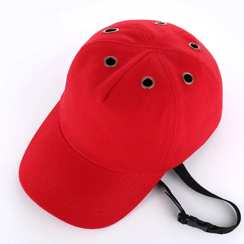 Casquette de protection contre les chocs, casque de sécurité au travail, chapeau de baseball, casque de sécurité, protection de la tête, 4 trous