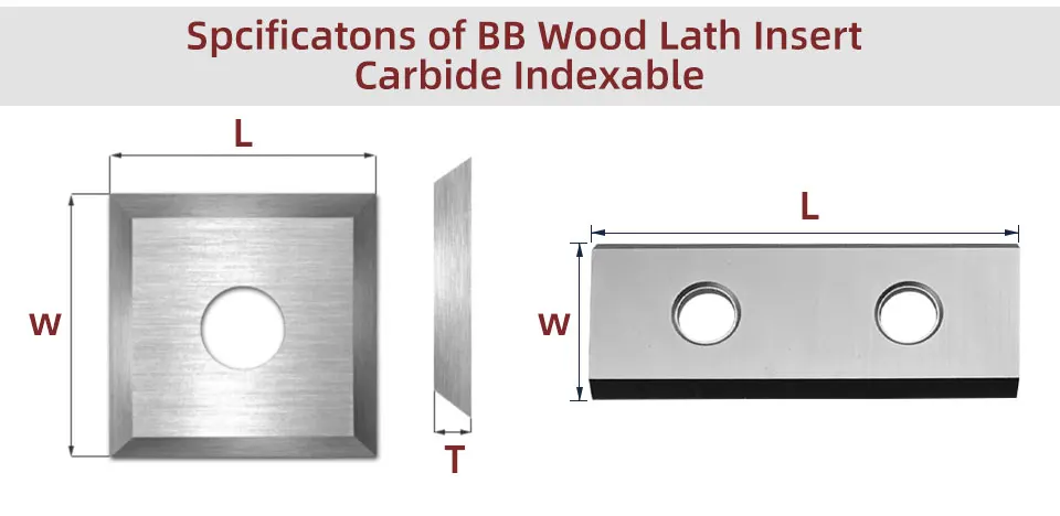 BB Wood Lath Insert Hartmetall-Wendeschneidklinge Holzbearbeitungswerkzeug mit hoher Härte – Detail 12