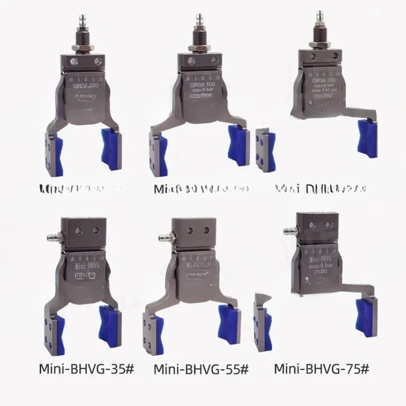 Robot gripper mini shaped clamp Flexible silicone pad pneumatic clamping claw injection molding machine accessories
