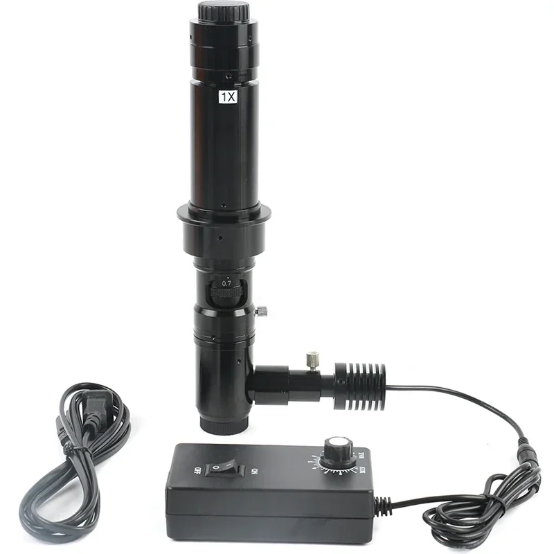 180X 300X 400X 1400X Zoom C-mount Coaxial Light Lens 8mm Point light Industrial Digital Microscope Video Camera Accessries