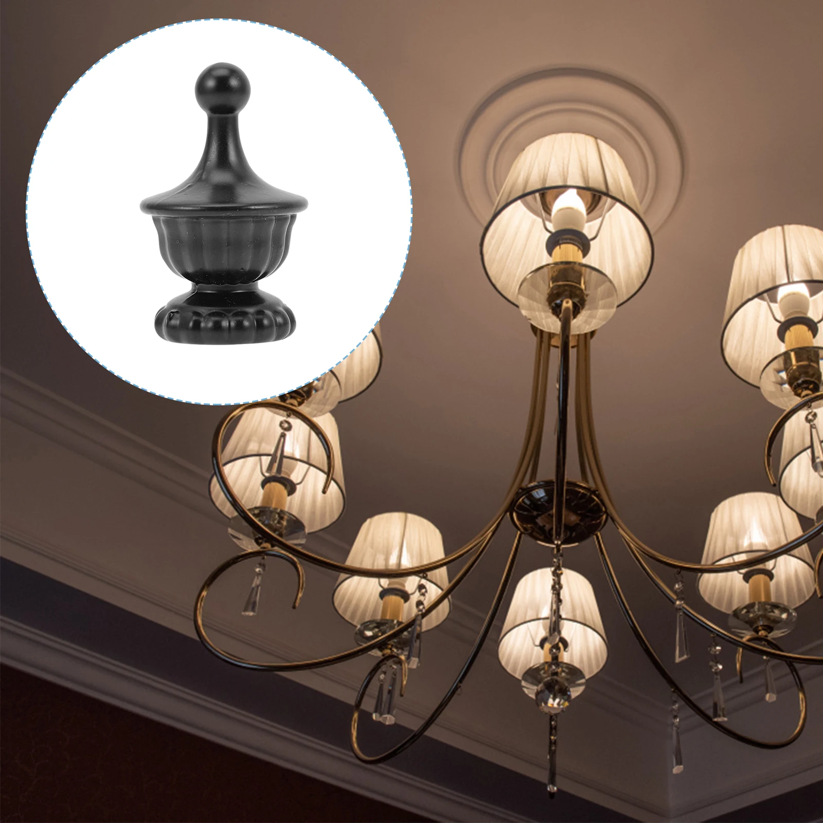 

4 Pcs Finials for Lamp Shades Floor-standing Accessories Screw Knob Hardware Decoration