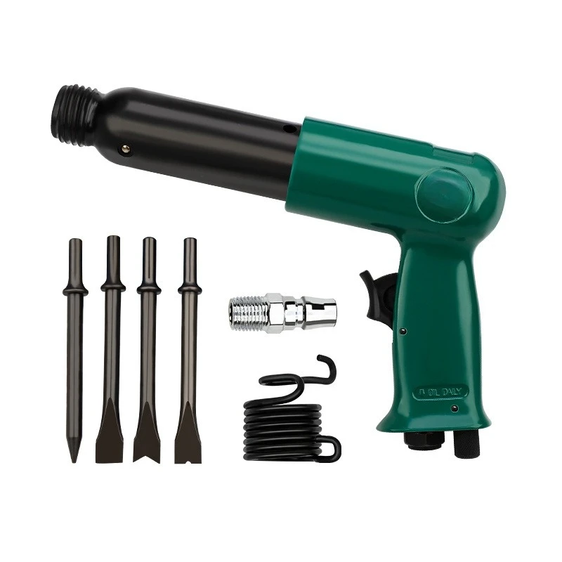 250mm Heavy Duty Air Hammer Pneumatic Chisel Set with Spring, Air Shovel for Rust Removal, Auto Repair, Chipping