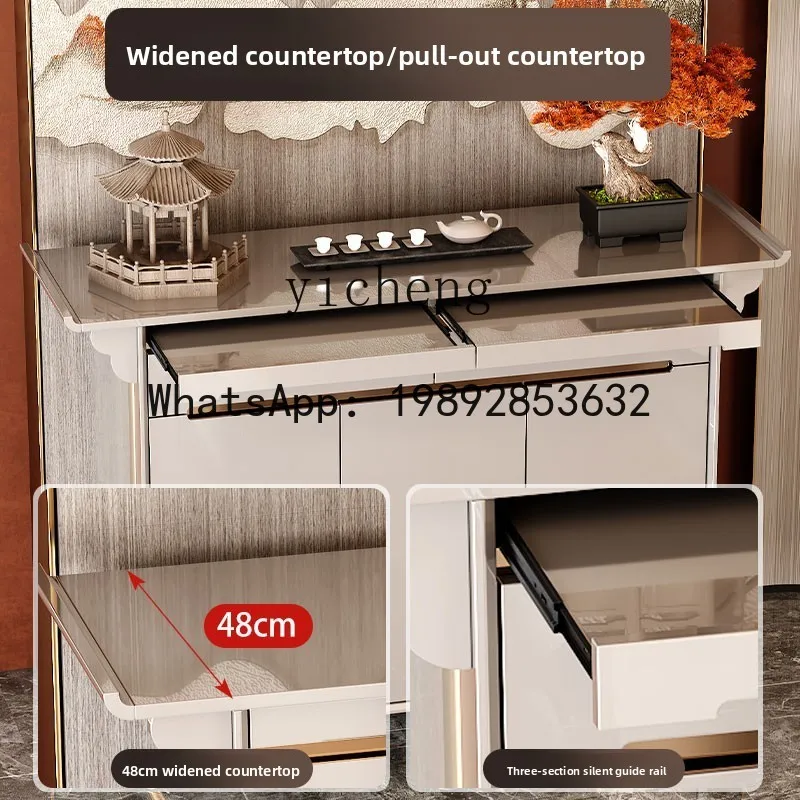 Home Living Room Hall Cabinet Table Offering Table New Chinese Style Desk Simple Buddha Altar