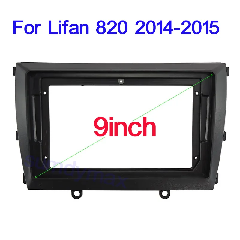 2Din car Audio Face Plate Fascia Frame For lifan 820 2014 2015 9