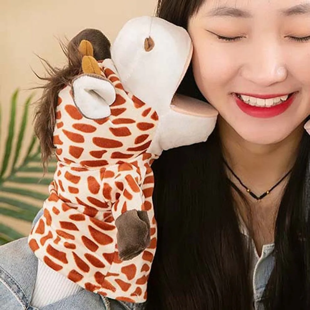 

Kid Gifts Stuffed Animal Hand Puppet Interactive Cartoon Plush Hand Doll Monkey Cow Appease Dolls Early Education
