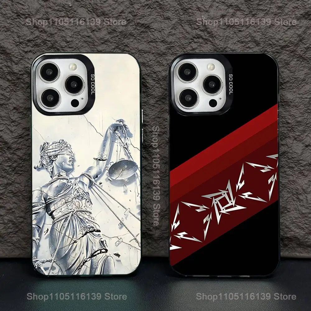 

M-metallica Heavy metal band Case For iPhone 17,16,15,14,13,12,11,Pro,XS,Max,Plus,Mini,SE Black Candy Matte Shockproof Cover