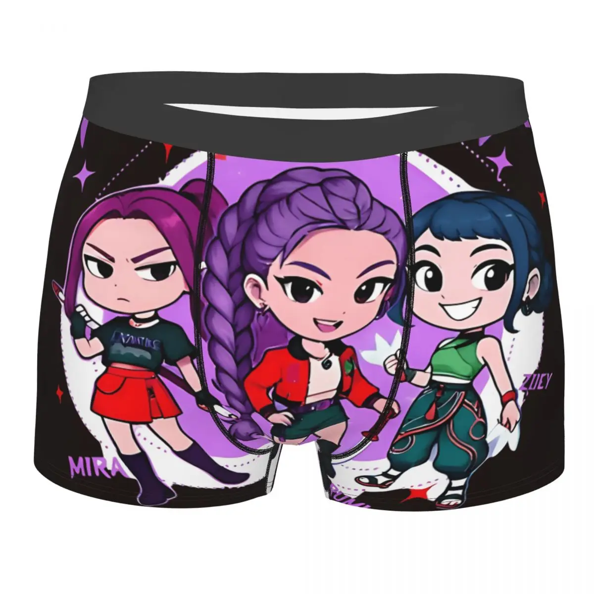 

Huntrix Kpop Demon Hunters нижнее белье мужские трусы дизайн новинка качественные трусы-боксеры большие размеры 2XL