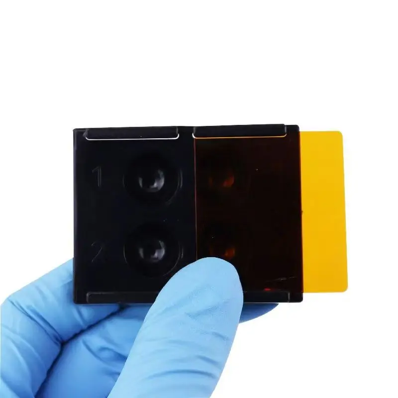 GULPOOE 1 PC 4 Holes Dental Veneer Storage Box Teeth Patch Shading Light Storage Case Denture Retainer Molar Boxes Dental Tools