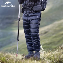 Naturehike Outdoor Goose Down Pant With Pocket Camping Hiking Climbing Ultralight Women Men‘s Pant Unisex Waterproof Warm Winter