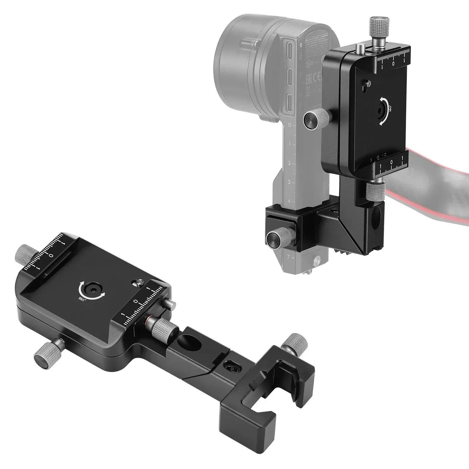 NEEWER RS4 RS3 Vertical Mount for Ronin RS4 RS3 Pro RS 3 RS 2 Gimbal Stabilizer 180 Rotating Base for YouTube TikTok