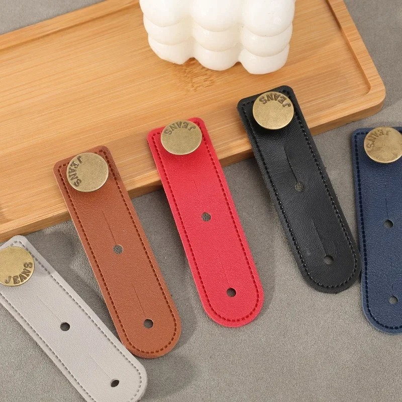 1/6 個ウエストエクステンダーバックル調節可能な弾性ウエストバンドボタン穴男性女性のズボンジーンズパンツボタン延長バックル