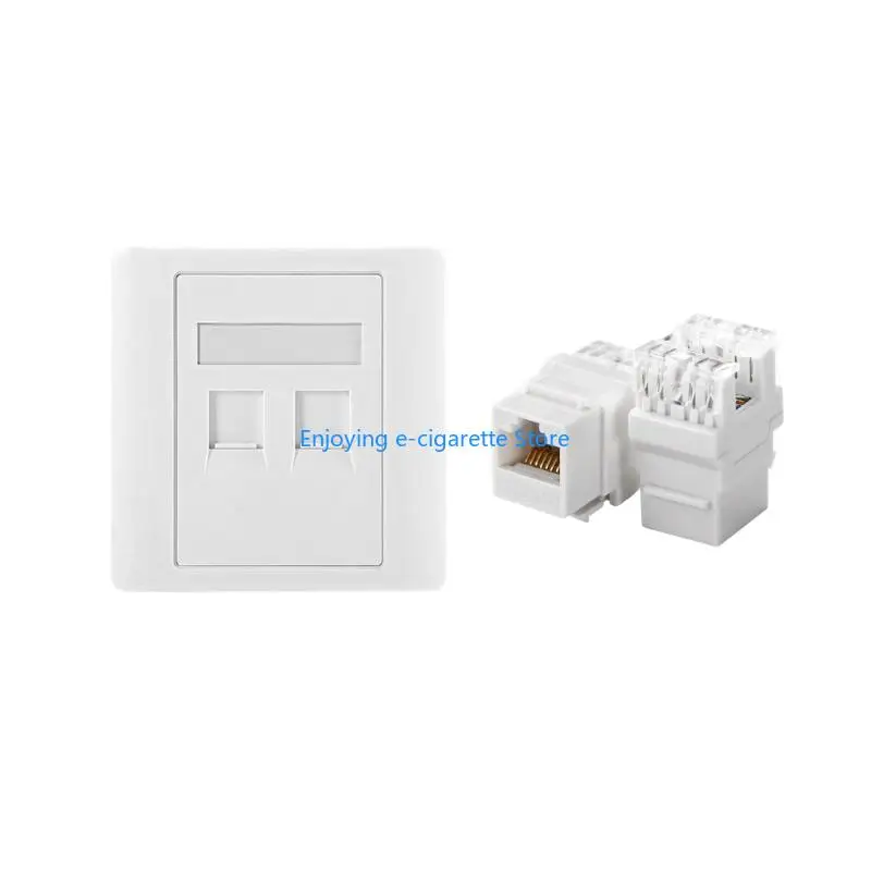 86 Typ 4 Port Ethernet Wandplatte Ersatz Extrudierte Draht Buchse Zubehör Y4QF – Detail 8