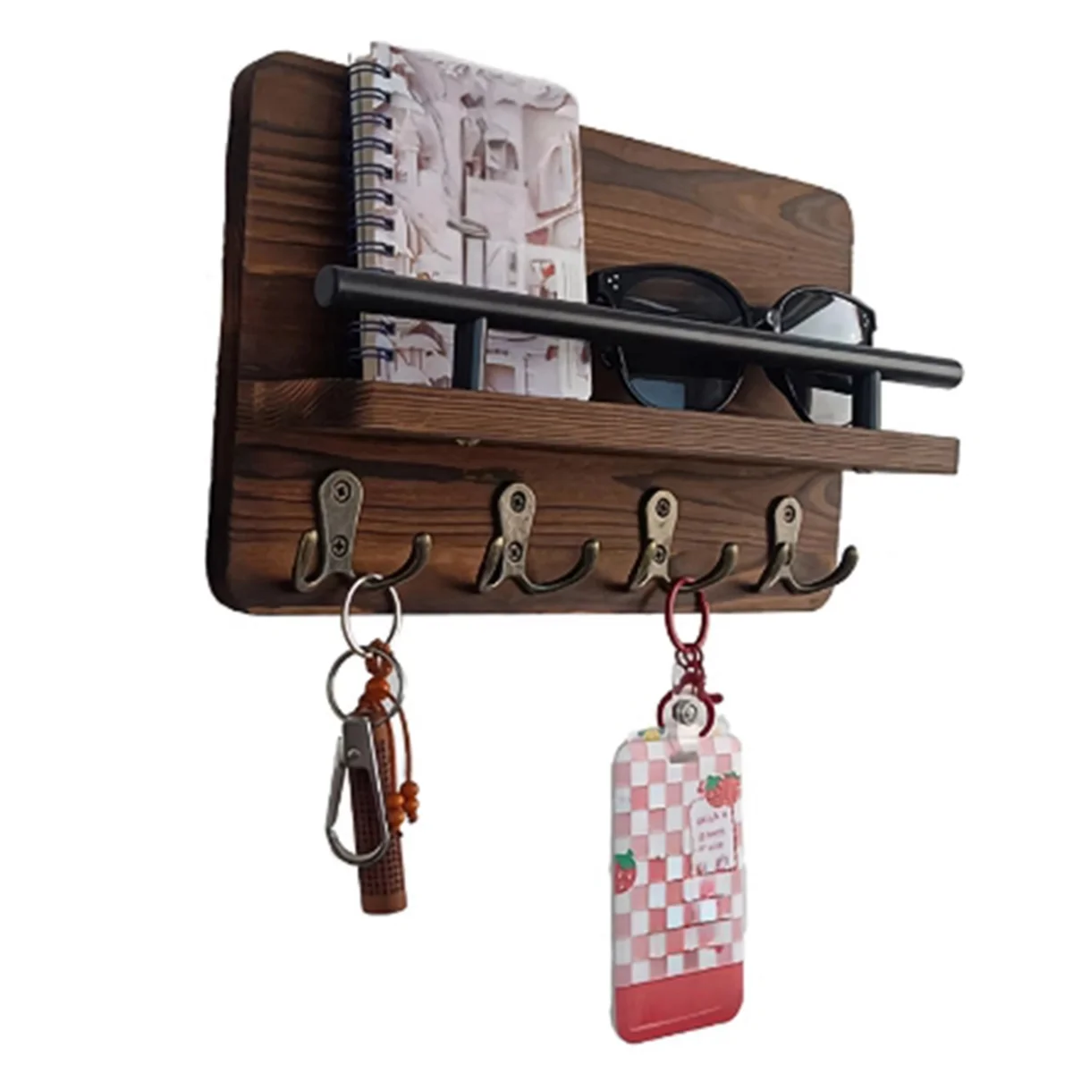 ELBA_Key Holder Wall Mounted Coat Bag Hanger Rack Key Decorative Hook B