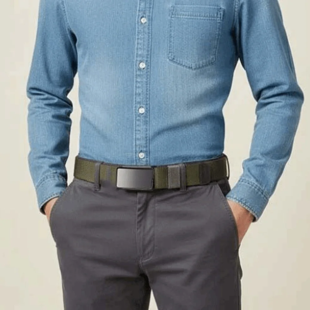 سبيكة الرجال النسيج حزام الملمس التباين اللون كلا الجانبين المتاحة حزام 360 درجة قطب مشبك دائم النايلون زنار الهدايا #2