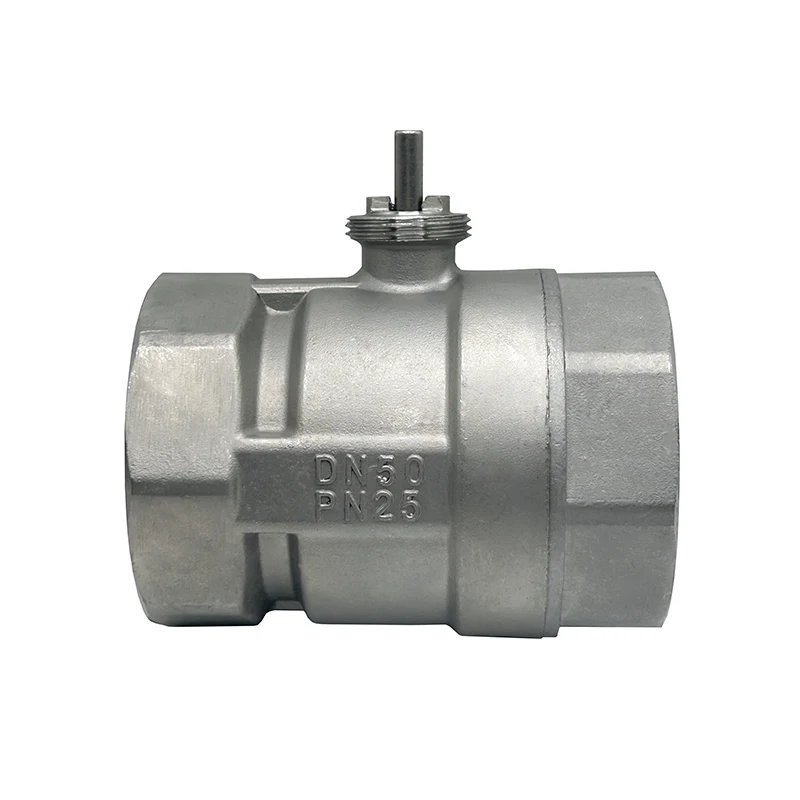 DN50 Electric Motorized Thread 304 Stainless Steel Ball Valve Body