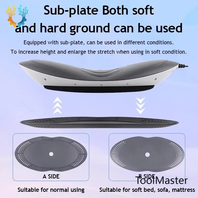 

[2026]Electric Lumbar Spine Massager Adjustable Vibration Inflatable Back Stretcher Waist Spine Support Health Care Relieve Fati