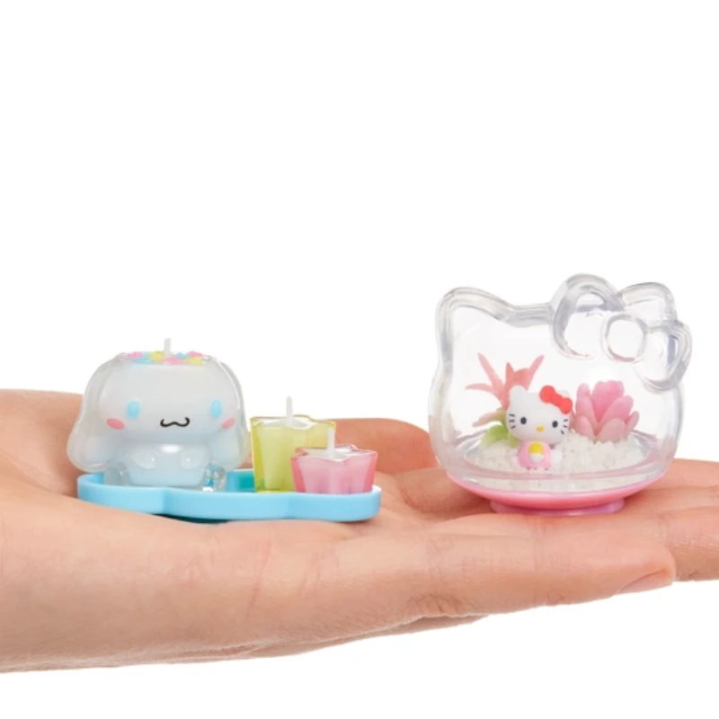 MGA Miniverse Hellokitty سانريو والأصدقاء سلسلة لعبة صغيرة صندوق أعمى اللعب منزل المشهد الأساسي الآيس كريم البيتزا موضوع أنيمي الهدايا