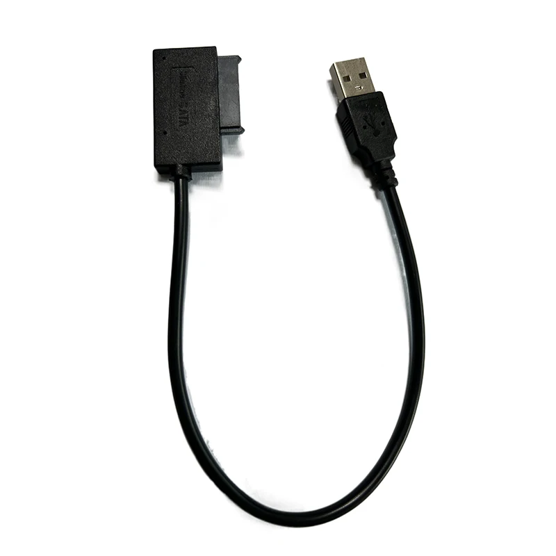 

USB 2.0 Mini Sata II 7 + 6 13Pin Adapter Converter Laptop CD/DVD Drive Data Cord Adapter