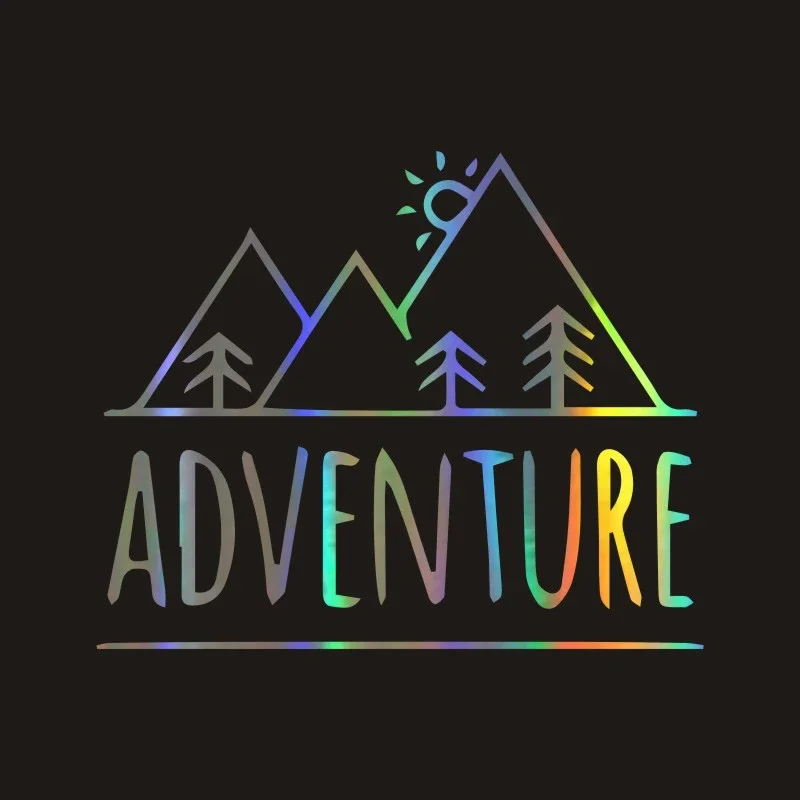 LYKX Funny ADVENTURE MOUNTAINS Car Sticker Automobiles Motorcycles Exterior Accessories Vinyl Decals