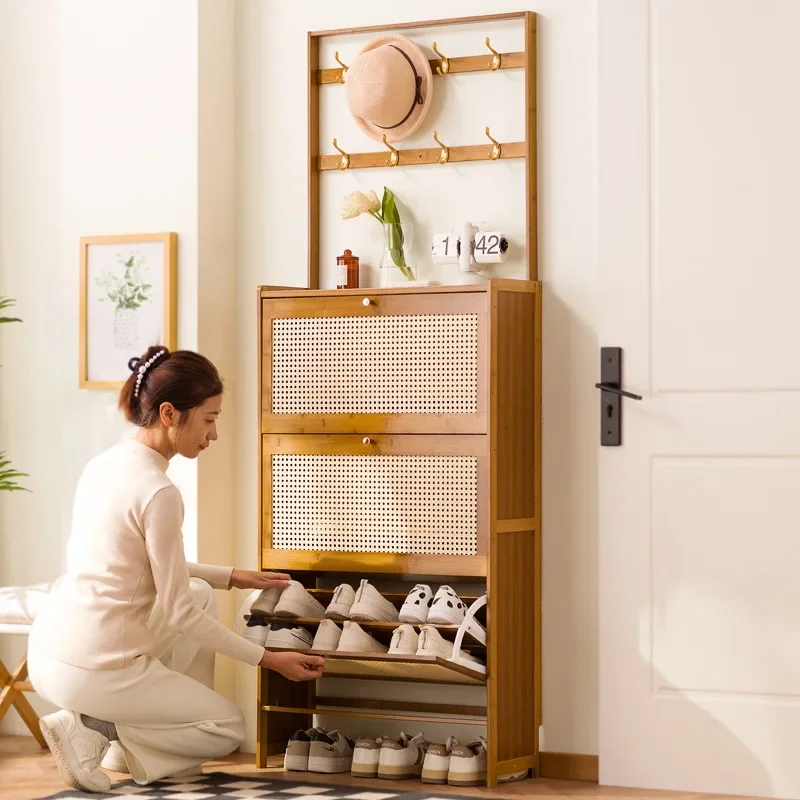 Entryway Shoe Rack Large Capacity Space Saving Easy Assembly Apartment Friendly Shoe Cabinet Shoes Storage Shoe Shelves