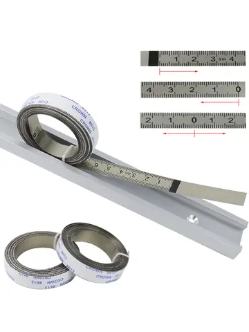 Miter Track Tape Measure Self Adhesive Metric Stainless Steel Scale Ruler 1M-6M For T-track Router Table Saw Woodworking Tool