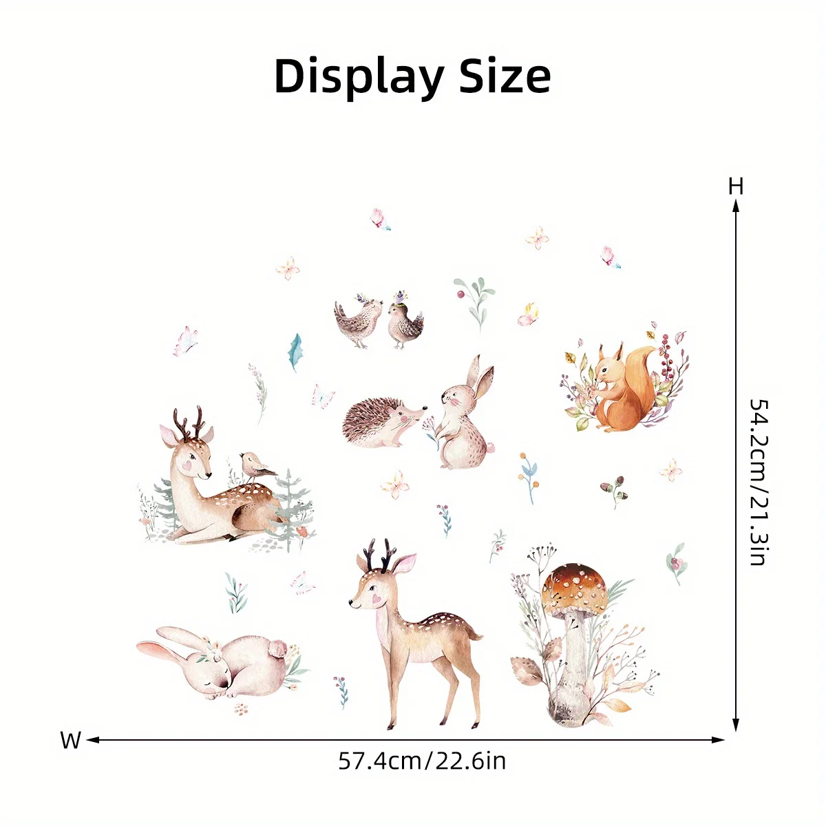 Cartoon Bunny Rabbit Wall Stickers for Kids Room Background Baby Nursery Wall Decals Living Room Decoration Bedroom Home Decor