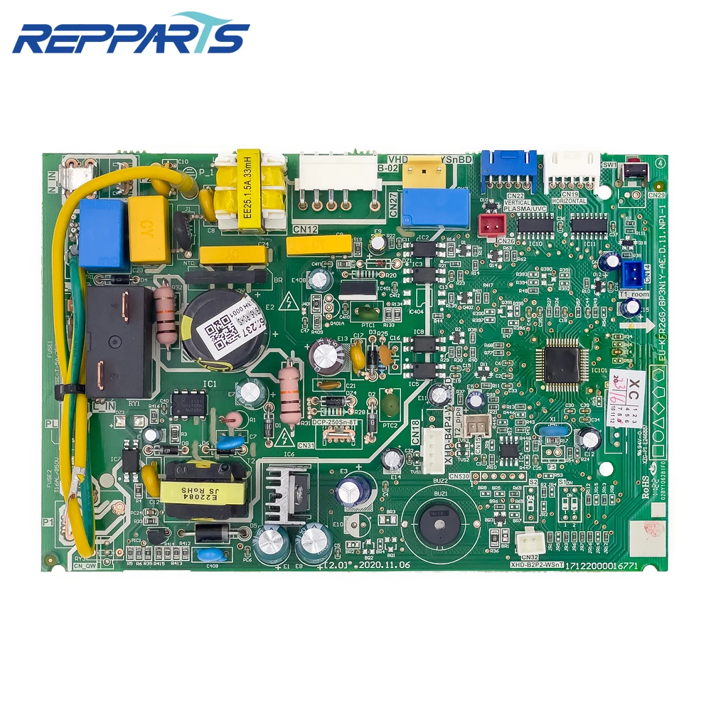 

New EU-KFR26G/BP3N1Y-AE.D.11.NP1-1 PCB 17122000016771 Indoor Unit Control Board For Midea Air Conditioner Conditioning Parts